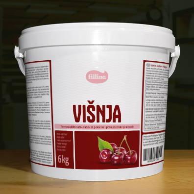 Filina nadev višnja nudi visokokvalitetni voćni nadev za pekarstvo. Višnja voćni nadev za industrijsku upotrebu i pekarske proizvode.